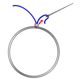 Brick Stitch Hoop Steps